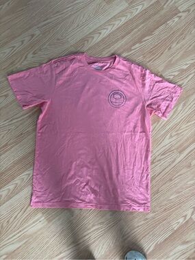 RVCA Pink Short Sleeve Crewneck T-Shirt with Chest Logo size large NWOT